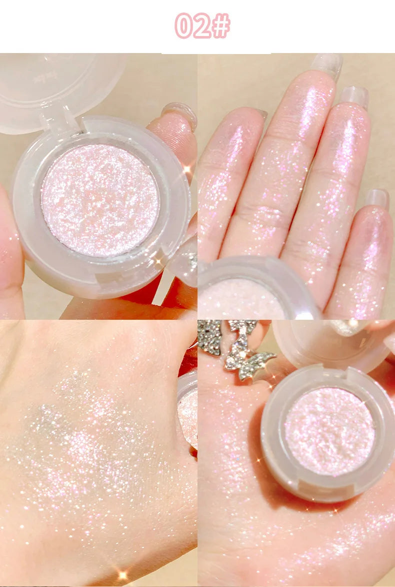 Diamond Glitter Eyeshadow – vattenfast singelögonskugga med intensiv glans & lång hållbarhet