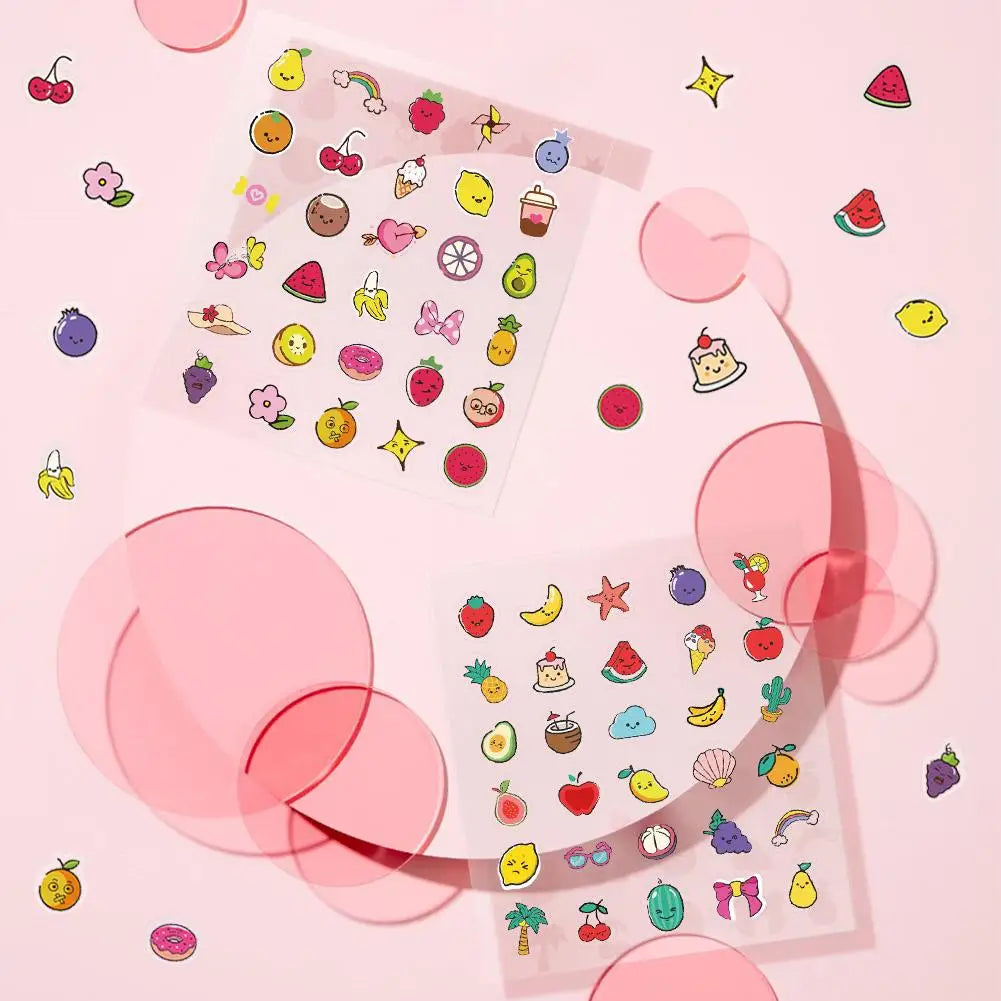 Cute Food Acne Patch – 120 st roliga acneplåster med fruktmotiv, behandlar & täcker finnar