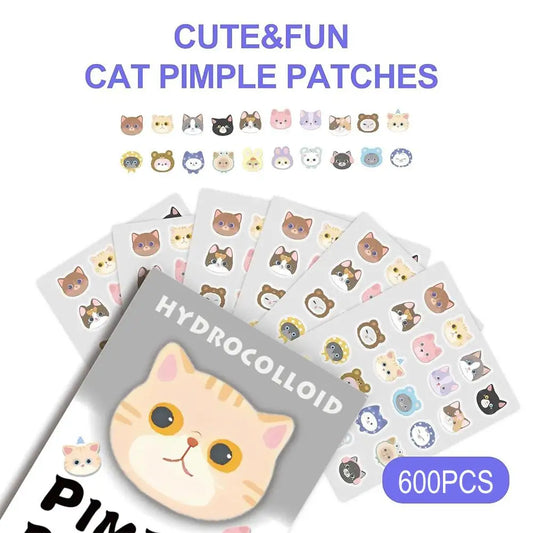 Kawaii Cat Acne Patches – söta kattformade acneplåster