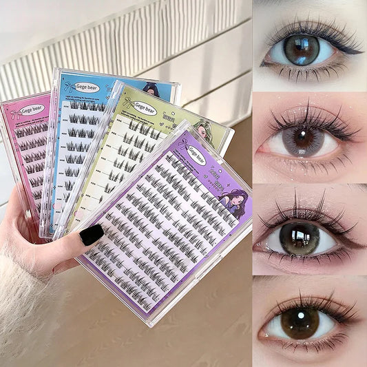 Gege Bear no-glue lösögonfransar – enkel 3-stegs applicering