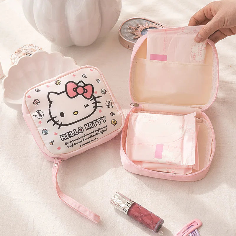 Kawaii Hello Kitty & Kuromi Makeup Bag – söt sminkväska för vardag & resa
