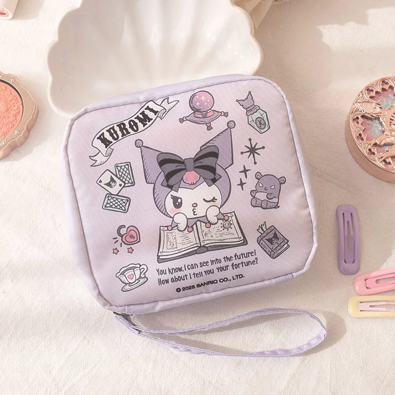 Kawaii Hello Kitty & Kuromi Makeup Bag – söt sminkväska för vardag & resa
