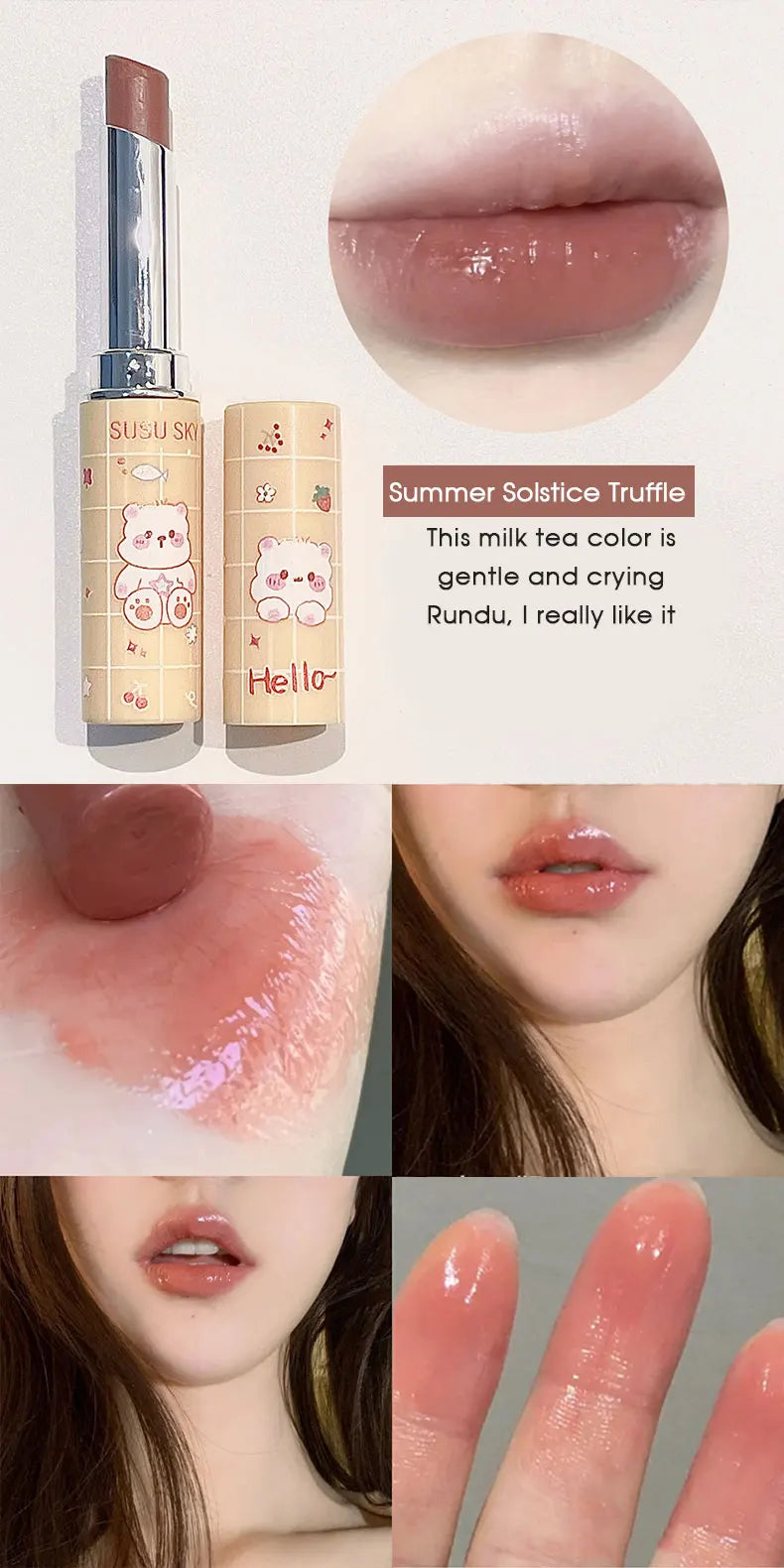 Cute Paradise Lipstick – återfuktande läppstift med färg & vård i ett