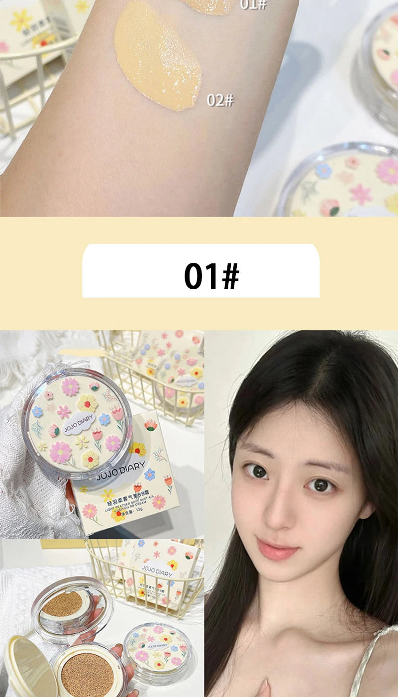 NekoGlow BB Cushion Foundation – kawaii air cushion för flawless hud