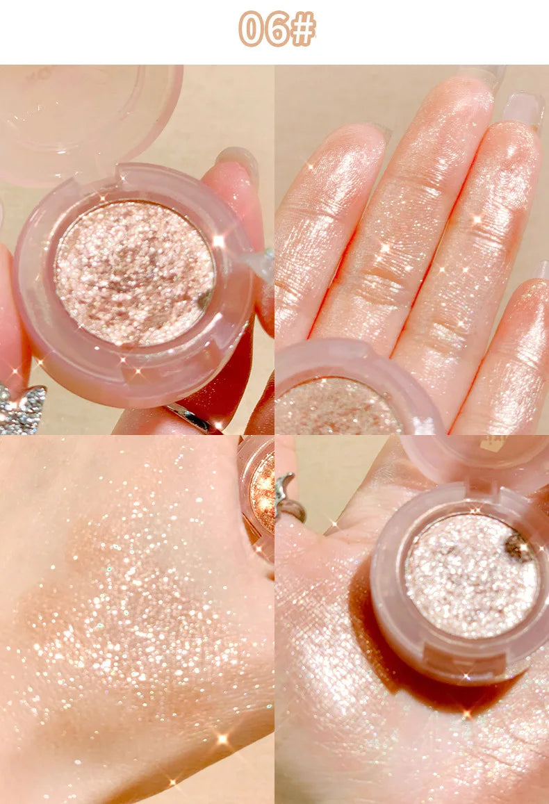 Diamond Glitter Eyeshadow – vattenfast singelögonskugga med intensiv glans & lång hållbarhet