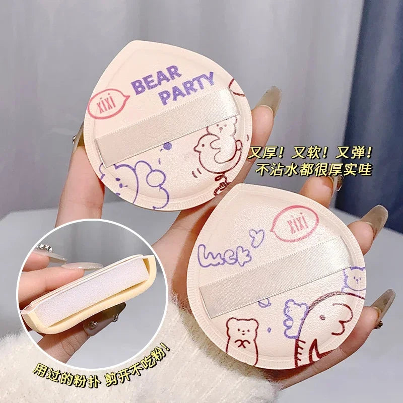 Söta cartoon makeup-sponges – air cushion BB cream puff, mjuk & flexibel för foundation & concealer
