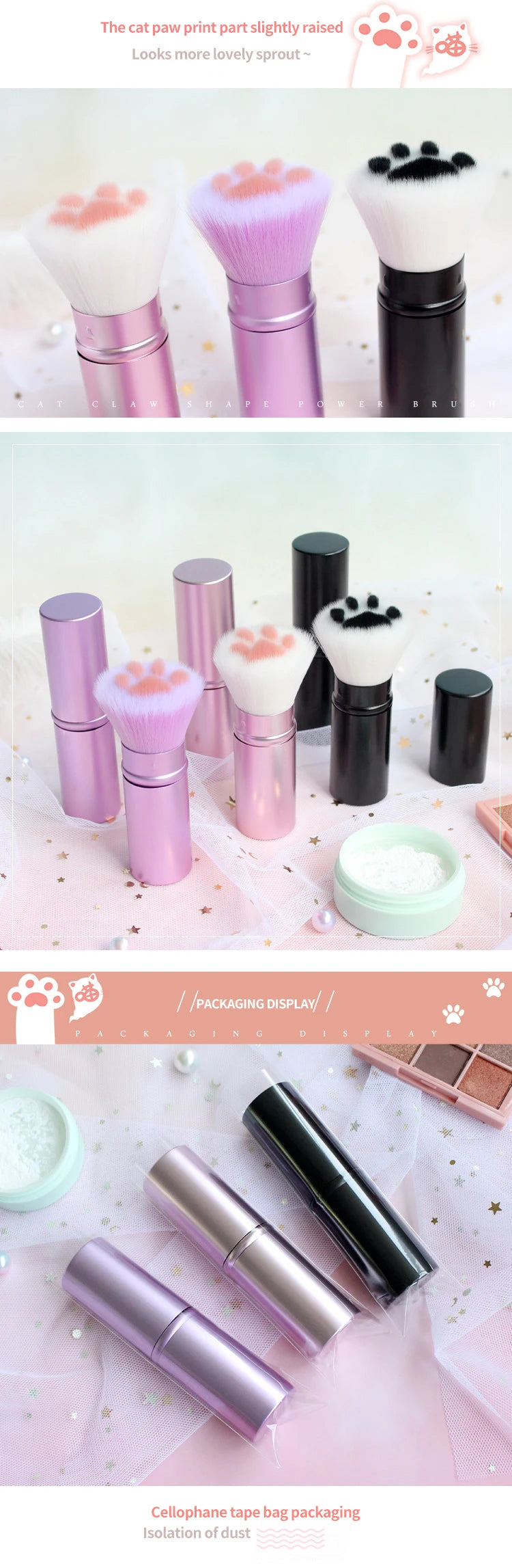 Super Cute Cat Claw Makeup Brush 🐾