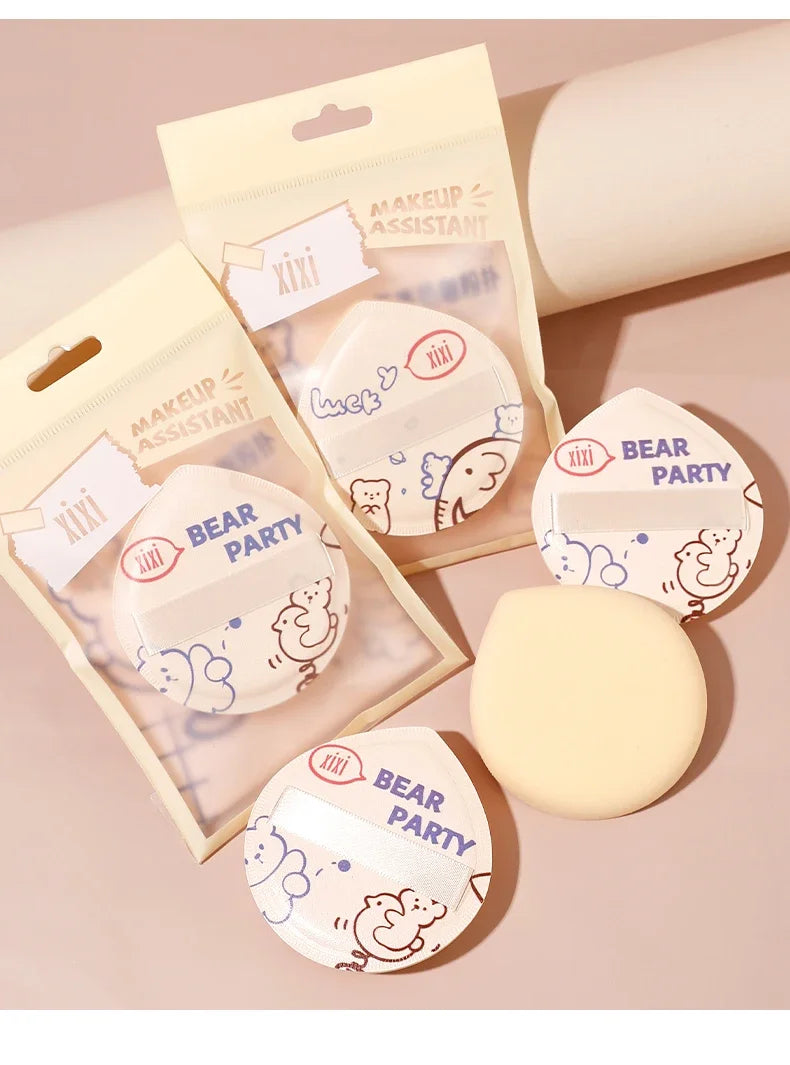 Söta cartoon makeup-sponges – air cushion BB cream puff, mjuk & flexibel för foundation & concealer