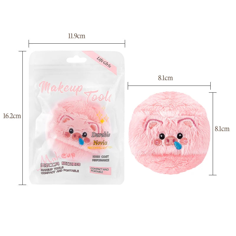 Cute Plush Powder Puff – mjuk puff för flawless finish