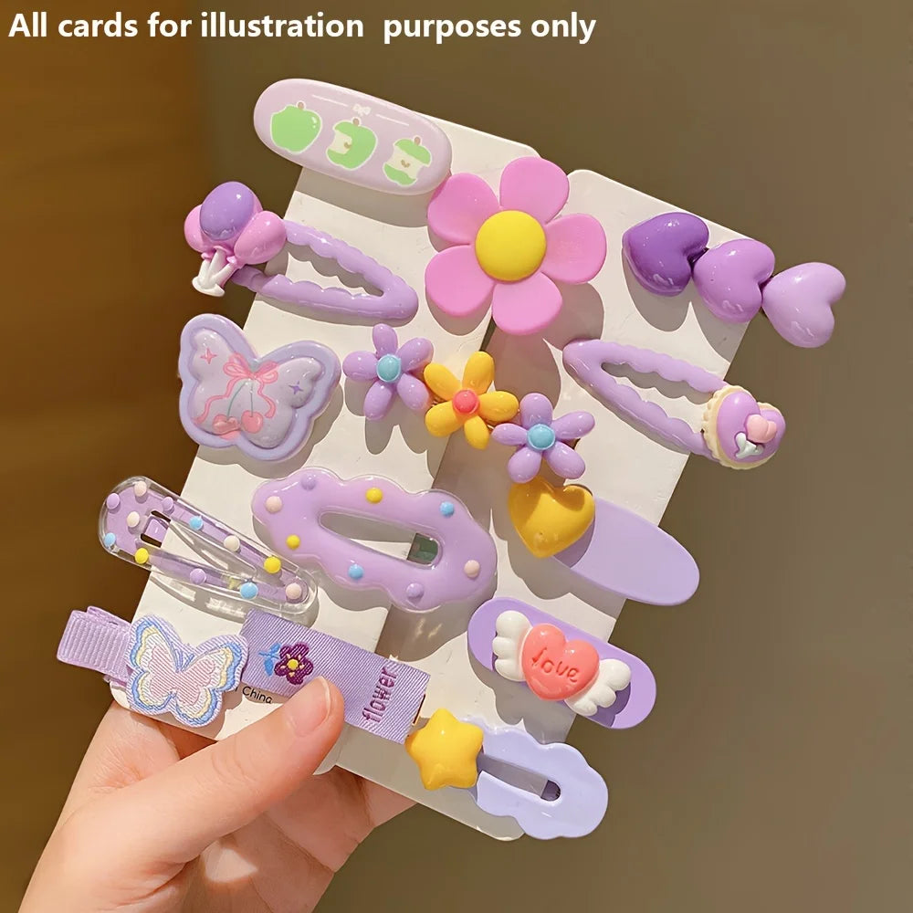 14 st lila hårspännen – söta, lekfulla & perfekta för alla tillfällen