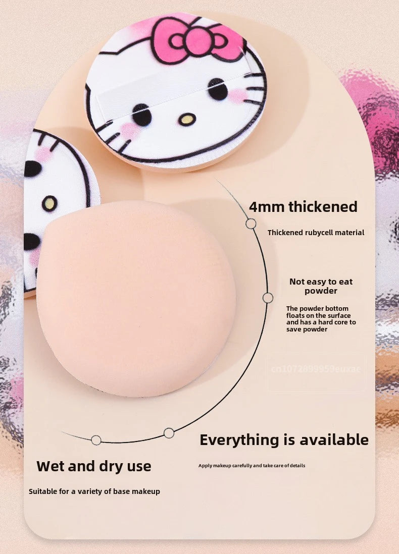 Hello Kitty Makeup Sponge 4-pack – supermjuk puff för foundation & BB-cream