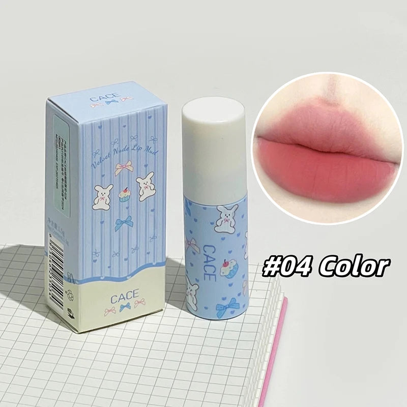 Little Bunny Lip Mud Set – matt läppset med sammetslen nude-textur & söt kanin-design