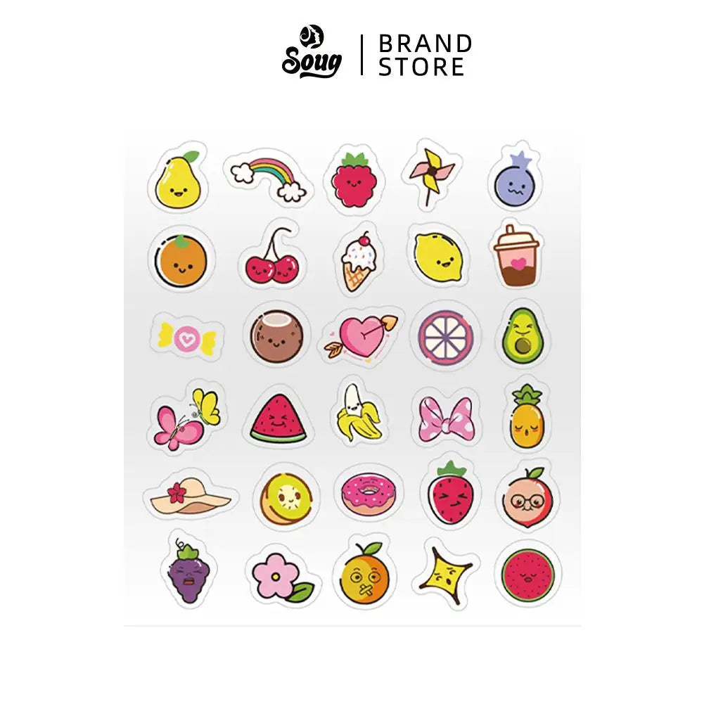 Cute Food Acne Patch – 120 st roliga acneplåster med fruktmotiv, behandlar & täcker finnar