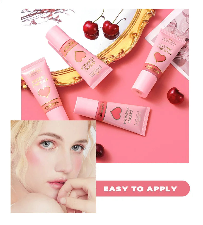 Velvet Blush – 6-färgs sponge head rouge för kinder & läppar