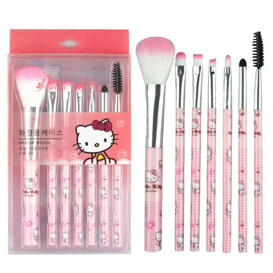 Sanrio Hello Kitty sminkborstset – kawaii makeupborstar i box