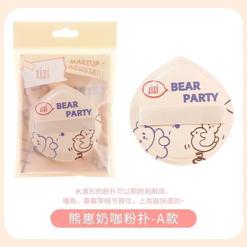 Söta cartoon makeup-sponges – air cushion BB cream puff, mjuk & flexibel för foundation & concealer