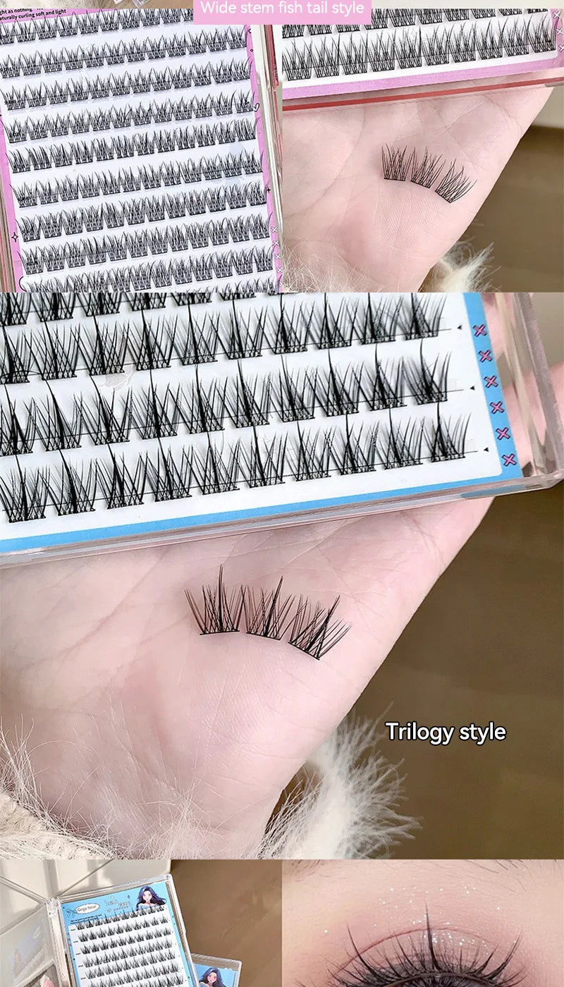 Gege Bear no-glue lösögonfransar – enkel 3-stegs applicering