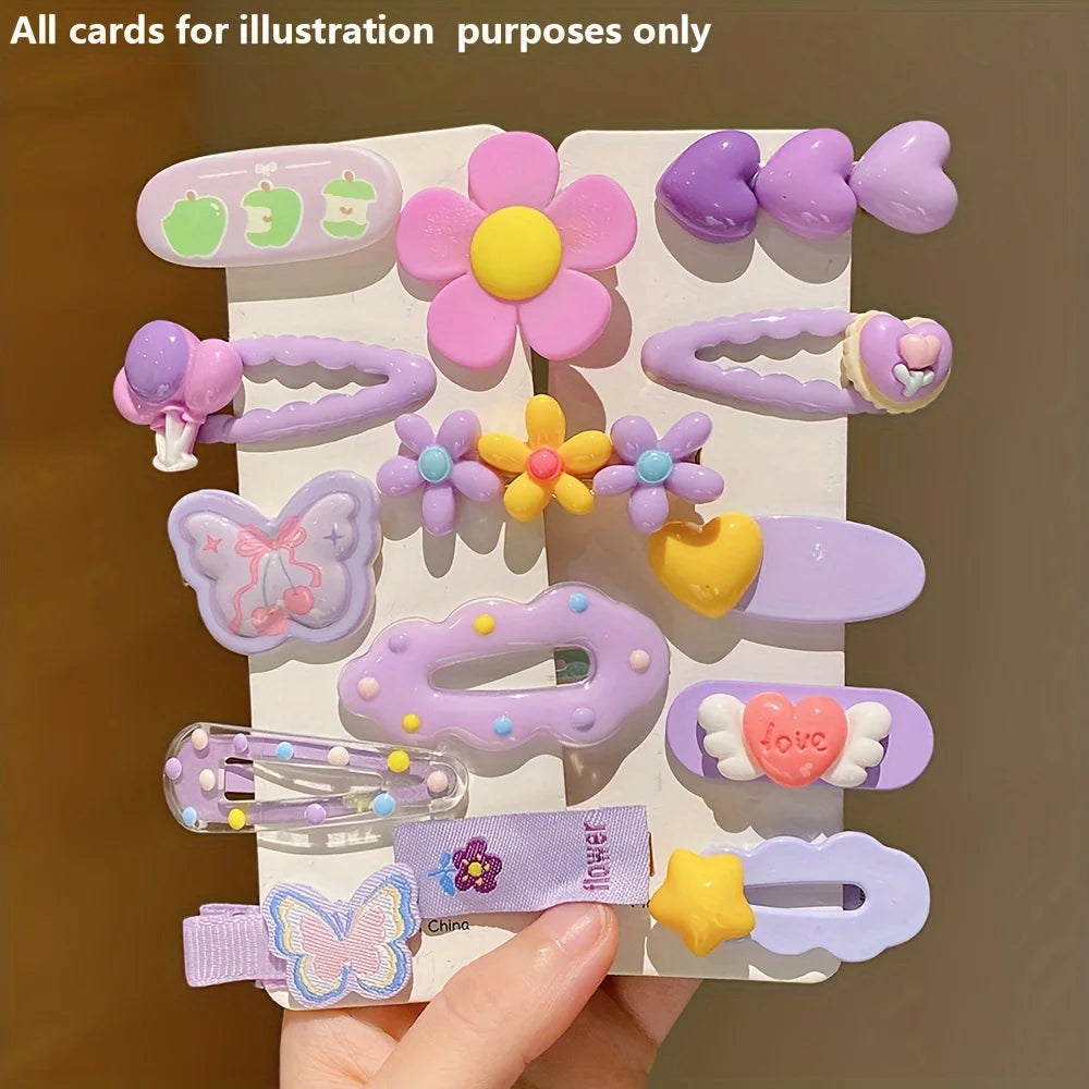 14 st lila hårspännen – söta, lekfulla & perfekta för alla tillfällen