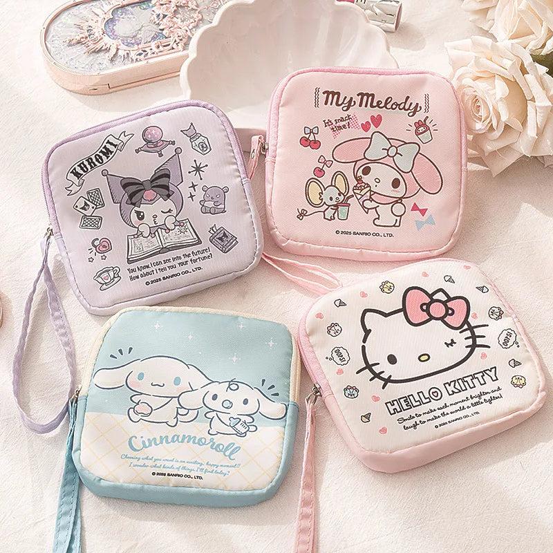 Kawaii Hello Kitty & Kuromi Makeup Bag – söt sminkväska för vardag & resa