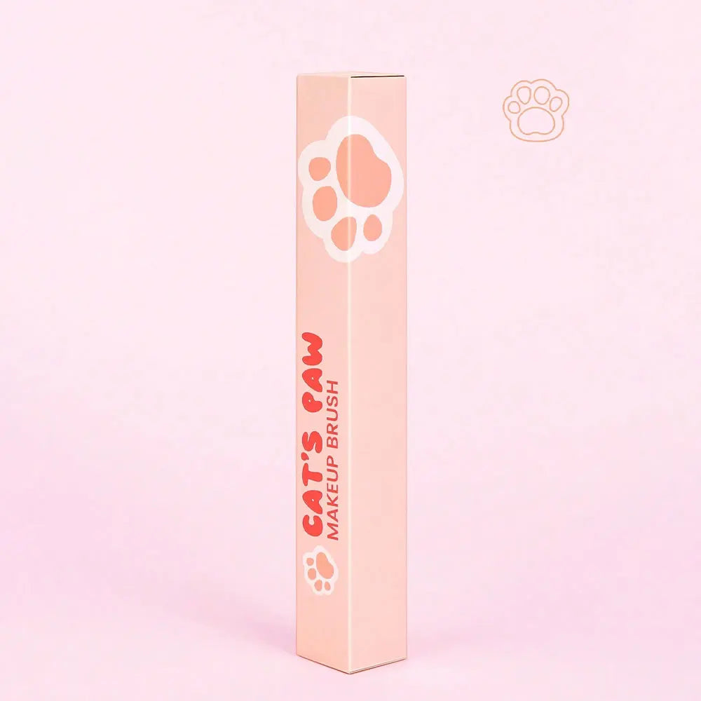 Katt-tass rougeborste – professionell makeupborste med förvaringsbox