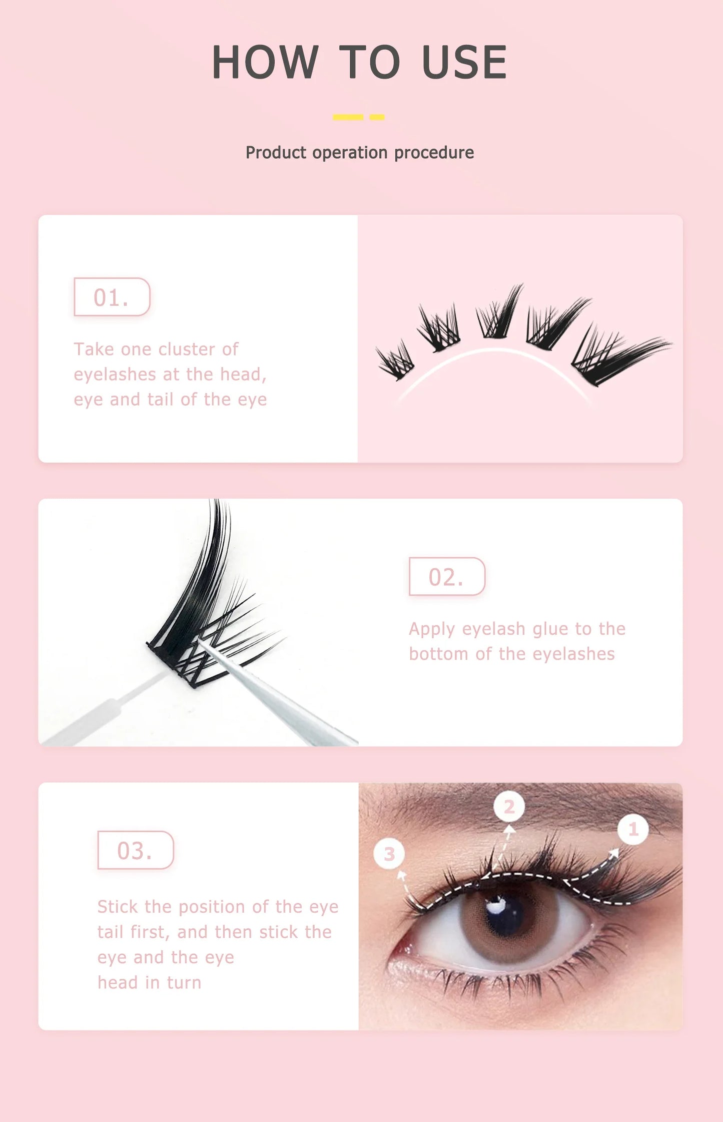 Puppy Lashes Fox Series – segmenterade lösögonfransar